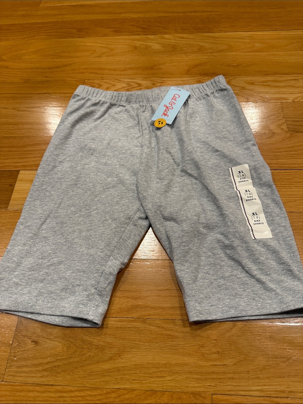 NWT Cat & Jack girls gray bike shorts size xlarge . (14)